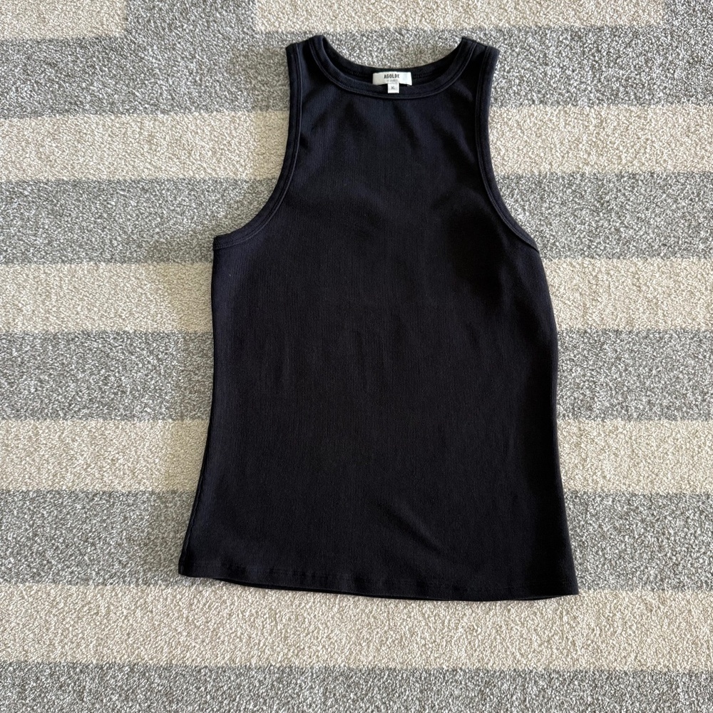 Women's XL Black Agolde Racer Back Tank